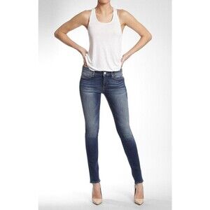 Mavi Women's Alexa Mid-Rise Skinny Jeans In Dark Indigo Size W 25 / L 32 $153